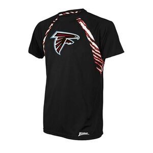 Officially Licensed NFL Unisex L Raglan Tee by Zubaz - Falcons